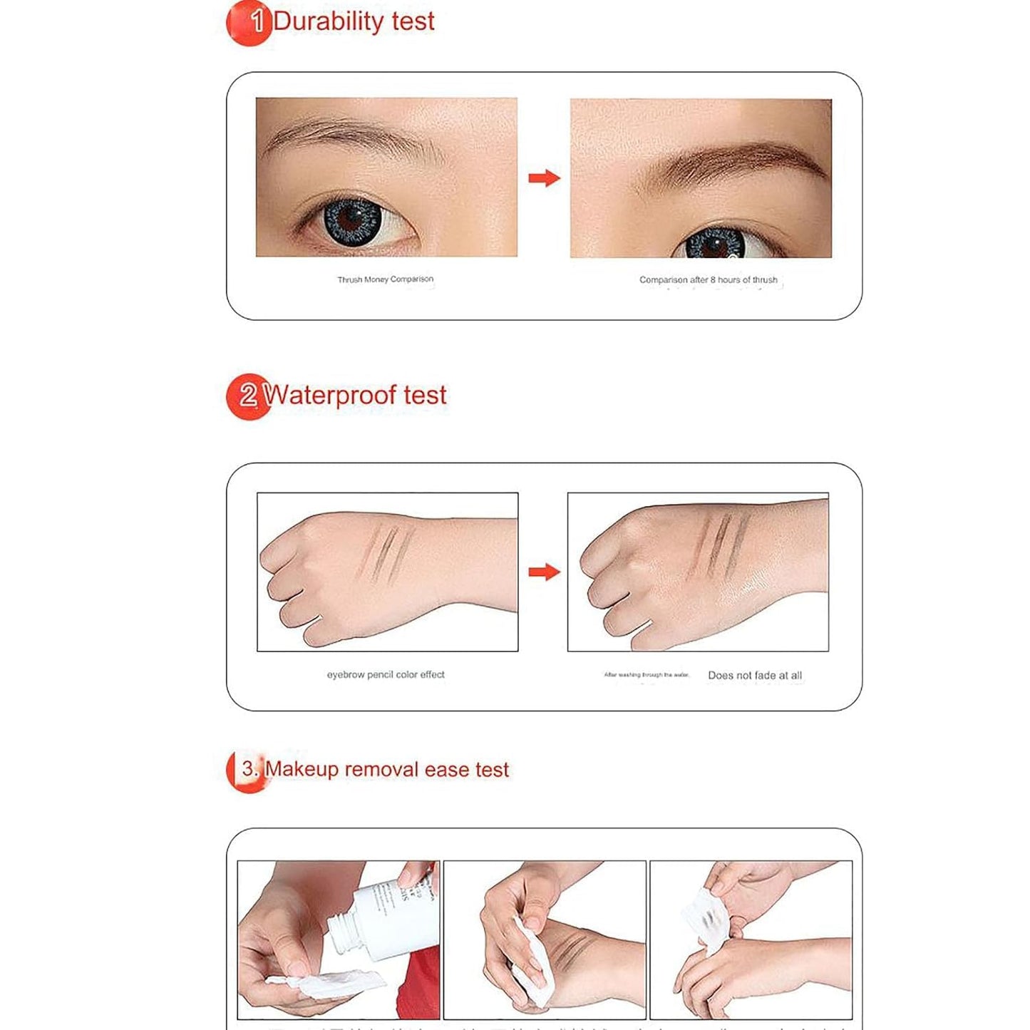 Micro Eyebrow Contouring Pencil قلم تحديد الحواجب الدقيق – مقاوم للماء ويدوم طويلاً